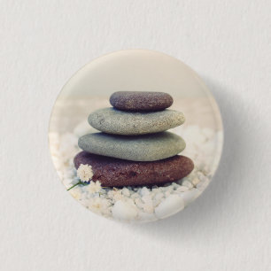 Meditative Cairn für Gesteinsteine Button