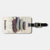 Meditative Cairn für Gesteinsteine Gepäckanhänger (Vorderseite horizontal)