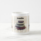 Meditative Cairn für Gesteinsteine Kaffeetasse (Mittel)