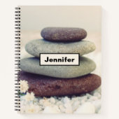 Meditative Cairn für Gesteinsteine Notizblock (Vorderseite)