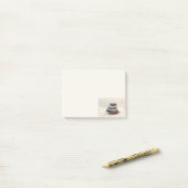 Meditative Cairn für Gesteinsteine Post-it Klebezettel (Auf Schreibtisch)