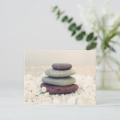 Meditative Cairn für Gesteinsteine Postkarte (Stehend Vorderseite)