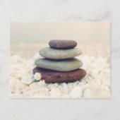 Meditative Cairn für Gesteinsteine Postkarte (Vorderseite)