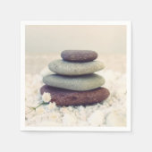 Meditative Cairn für Gesteinsteine Serviette (Vorderseite)