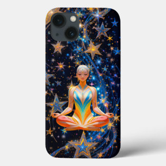 Meditative Frau - Design der Mystischen Galaxie Case-Mate iPhone Hülle