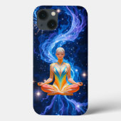 Meditative Frau mit fließender Energie Case-Mate iPhone Hülle (Rückseite)