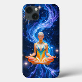 Meditative Frau mit fließender Energie Case-Mate iPhone Hülle