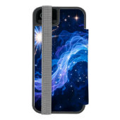 Meditative Frau mit fließender Energie Incipio iPhone Geldbeutel-Hülle (Folio Rückseite)