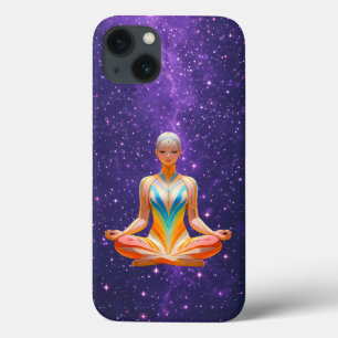 Meditative Frau - Mystische Galaxie Case-Mate iPhone Hülle
