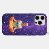 Meditative Frau - Mystische Galaxie iPhone Hülle (Rückseite (Horizontal))