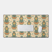 Meditative Fruit Warrior Japanese  Schreibtischunterlage (Tastatur & Maus)