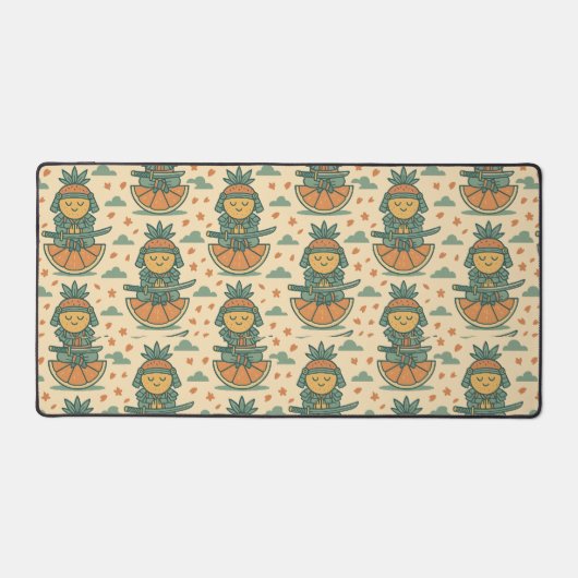 Meditative Fruit Warrior Japanese  Schreibtischunterlage (Vorderseite)