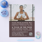 Meditative Haltung, Yoga-Klassenwerbung Flyer (Einzeln)