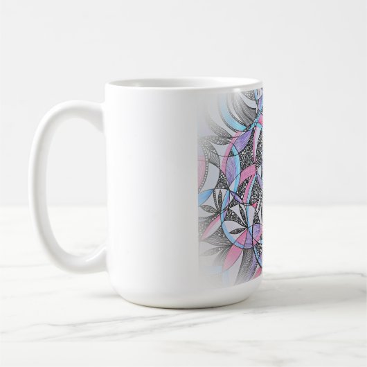 Meditative Kreise Kaffeetasse (Links)