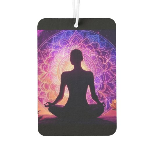 Meditative Mandala Autolufterfrischer (Rückseite)
