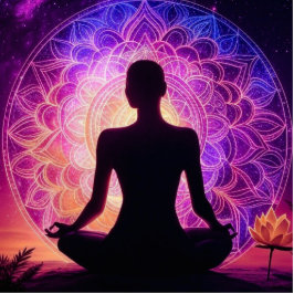 Meditative Mandala Fotoskulptur Ornament