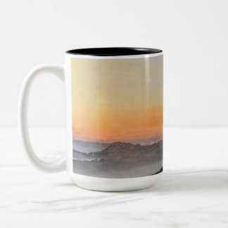 Meditative Morning Mug Zweifarbige Tasse