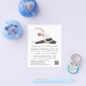 Meditative Posture Portrait Yoga Class Werbung Flyer (Einzeln)