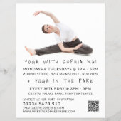 Meditative Posture Portrait Yoga Class Werbung Flyer (Vorne)