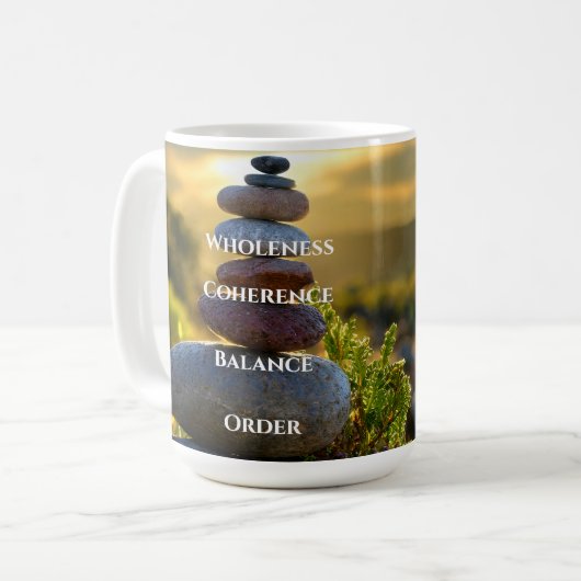 Meditative Uplift-Coffee-Tasse Kaffeetasse (Vorderseite Links)