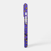 Meditative Woman und einzigartiges Star-Muster iPhone Hülle (Linke Seite)