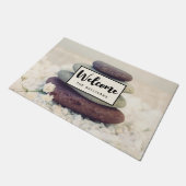 Meditativer Empfang von Stacks Fußmatte (Schrägansicht)