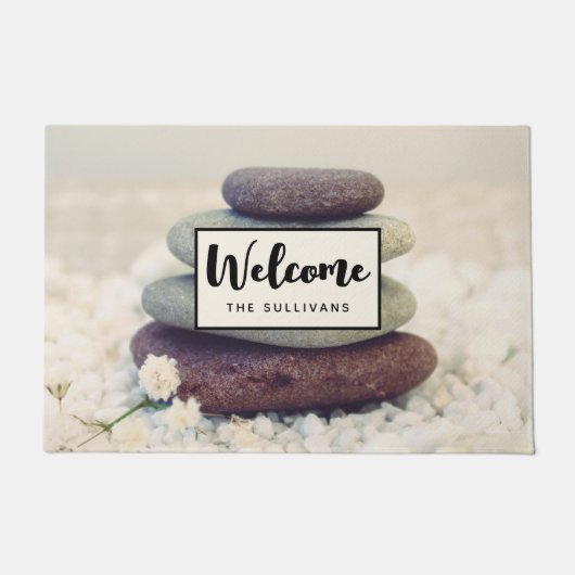 Meditativer Empfang von Stacks Fußmatte (Vorderseite)