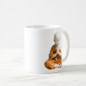 Meditatives tibetisches Kind Kaffeetasse (VorderseiteRechts)