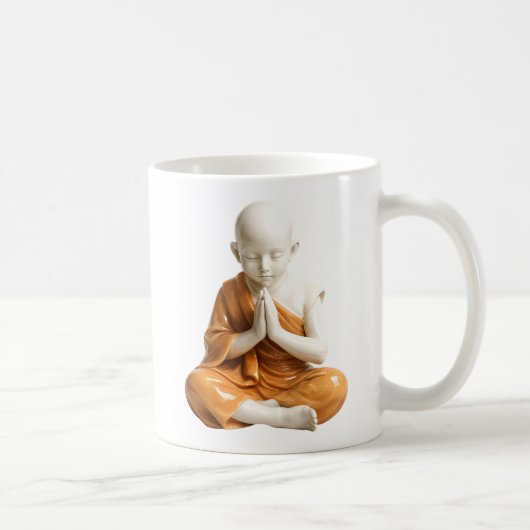 Meditatives tibetisches Kind Kaffeetasse (Rechts)