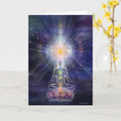 Meditator Karte (Gelbe Blume)