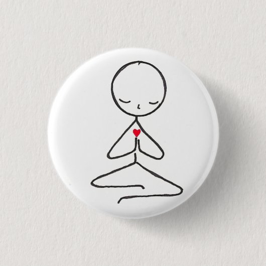 Meditator-Knopf (klein) Button (Vorderseite)