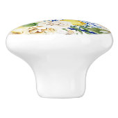 Mediteran Italien Sizilienblaue Fliesen mit Zitron Keramikknauf (Seitenansicht)