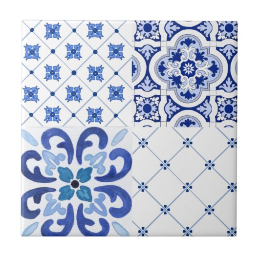 Mediterran, Amalfi-Stil, einfache Plätze       Fliese (Vorderseite)