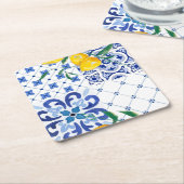 Mediterran, Amalfi-Stil, einfache Plätze Rechteckiger Pappuntersetzer (angewinkelt)