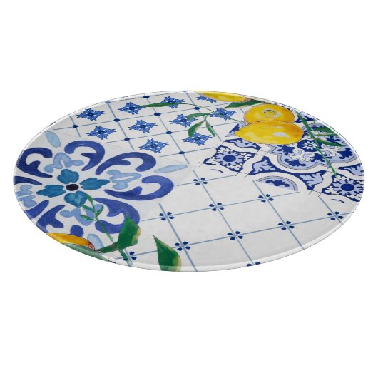 Mediterran, Amalfi-Stil, einfache Plätze Schneidebrett (Ecke)