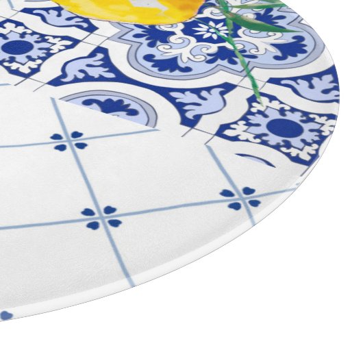 Mediterran, Amalfi-Stil, einfache Plätze Schneidebrett (Ecke)