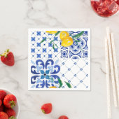 Mediterran, Amalfi-Stil, einfache Plätze Serviette (Beispiel)