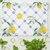 Mediterran, Amalfi-Stil, einfache         PlätzeC Geschirrtuch (Gefaltet)