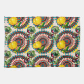 mediterran, italienisch, Zitrusfrüchte, Zitronen,  Geschirrtuch (Horizontal)