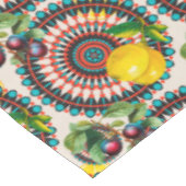 mediterran, italienisch, Zitrusfrüchte, Zitronen,  Tischdecke (Schrägansicht)