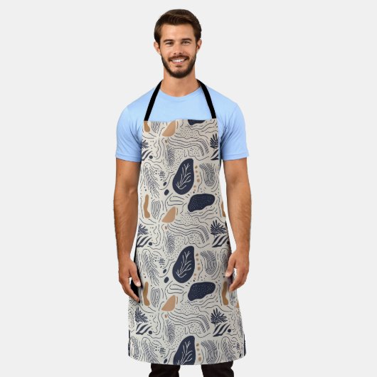 Mediterrane Abstrakte Schürze (Getragen)