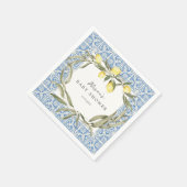 Mediterrane Amalfi Capri Babydusche Serviette (Ecke)