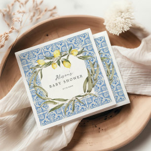 Mediterrane Amalfi Capri Babydusche Serviette