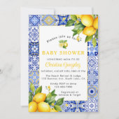 Mediterrane Amalfi Coast Babydusche Einladung (Vorderseite)