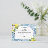 Mediterrane Babydusche Windelwaschmaschine Begleitkarte (Stehend Vorderseite)