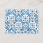 Mediterrane Babydusche Windelwaschmaschine Begleitkarte (Rückseite)