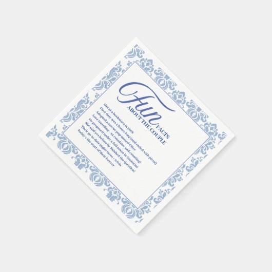 Mediterrane Blauer Fleck - Hochzeit Serviette (Ecke)