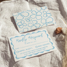 Mediterrane Blauer Hand Drawn Moderne Italien Hoch