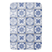 Mediterrane Blume Badematte (Vorderseite Vertikal)