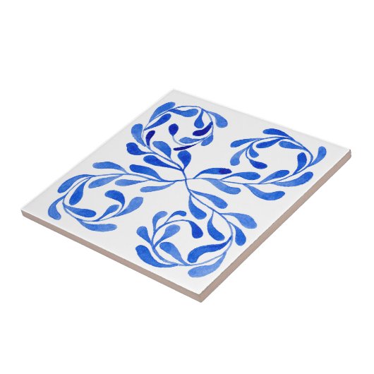 Mediterrane Blume Fliese (Seite)